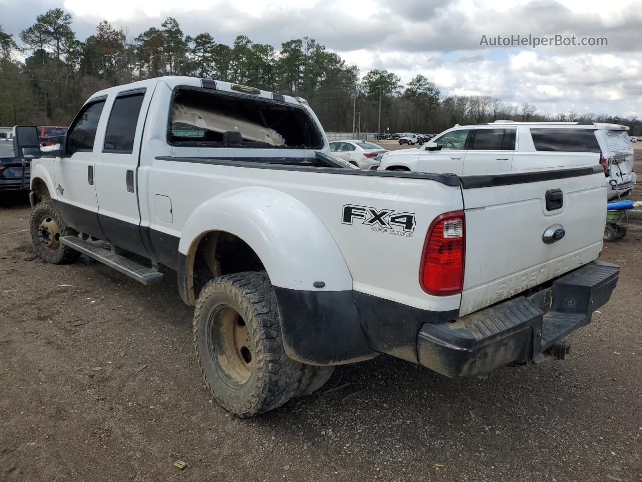 2014 Ford F350 Super Duty White vin: 1FT8W3DT2EEA02141