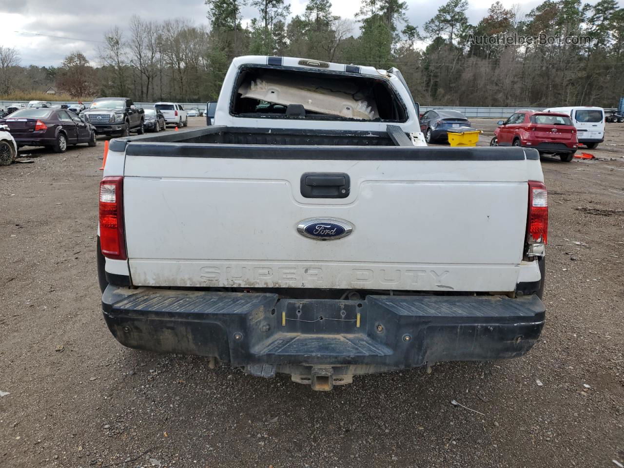 2014 Ford F350 Super Duty White vin: 1FT8W3DT2EEA02141