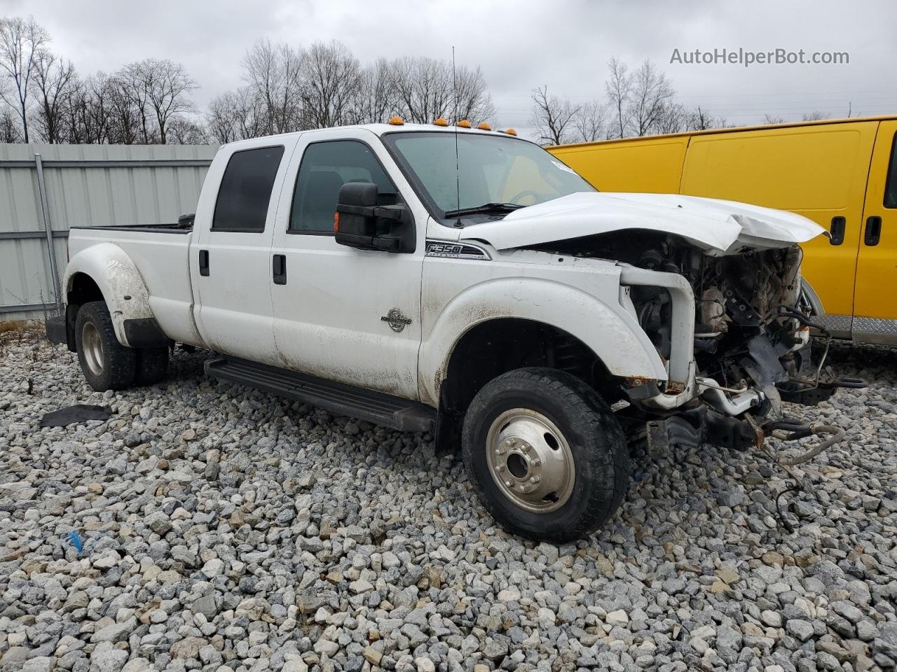 2014 Ford F350 Super Duty White vin: 1FT8W3DT2EEB71219