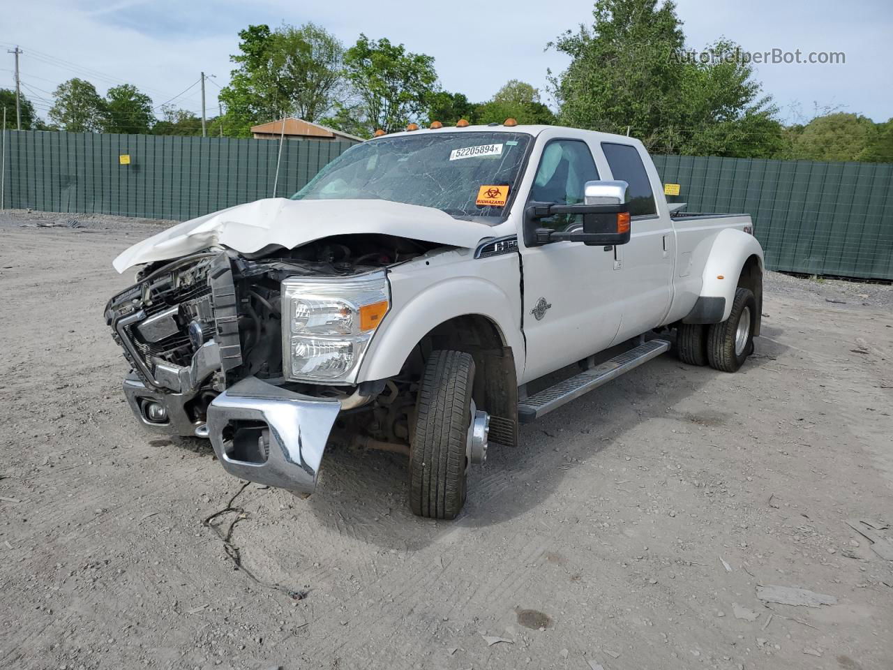 2016 Ford F350 Super Duty White vin: 1FT8W3DT2GEB57470