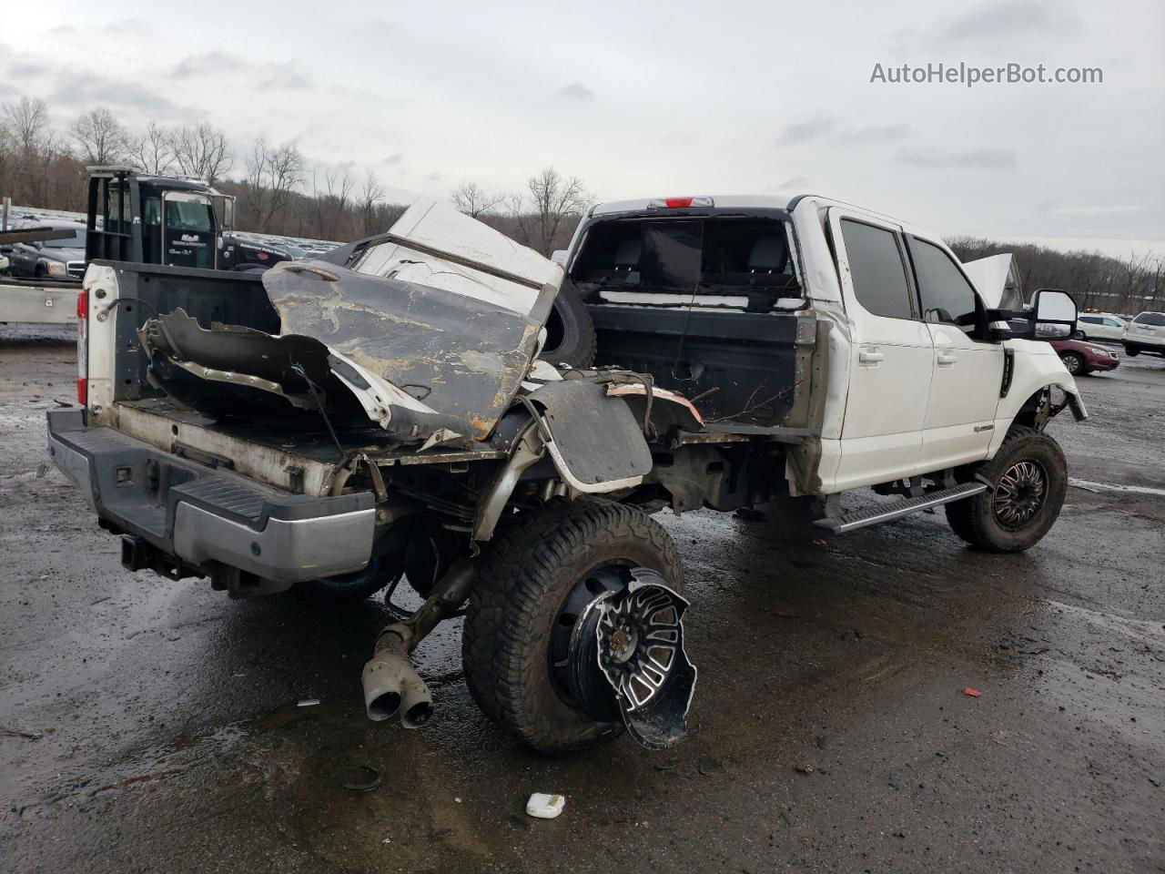 2017 Ford F350 Super Duty White vin: 1FT8W3DT2HEB78188