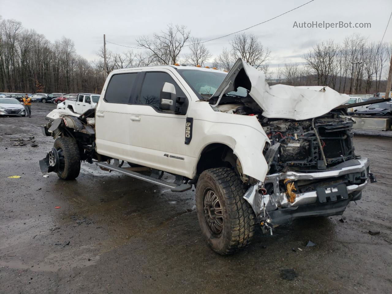 2017 Ford F350 Super Duty White vin: 1FT8W3DT2HEB78188