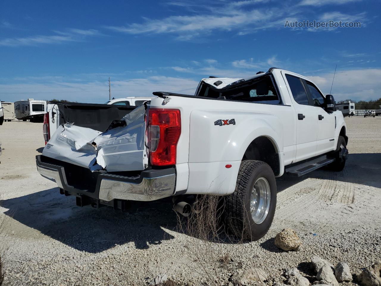 2020 Ford F350 Super Duty White vin: 1FT8W3DT2LED92395