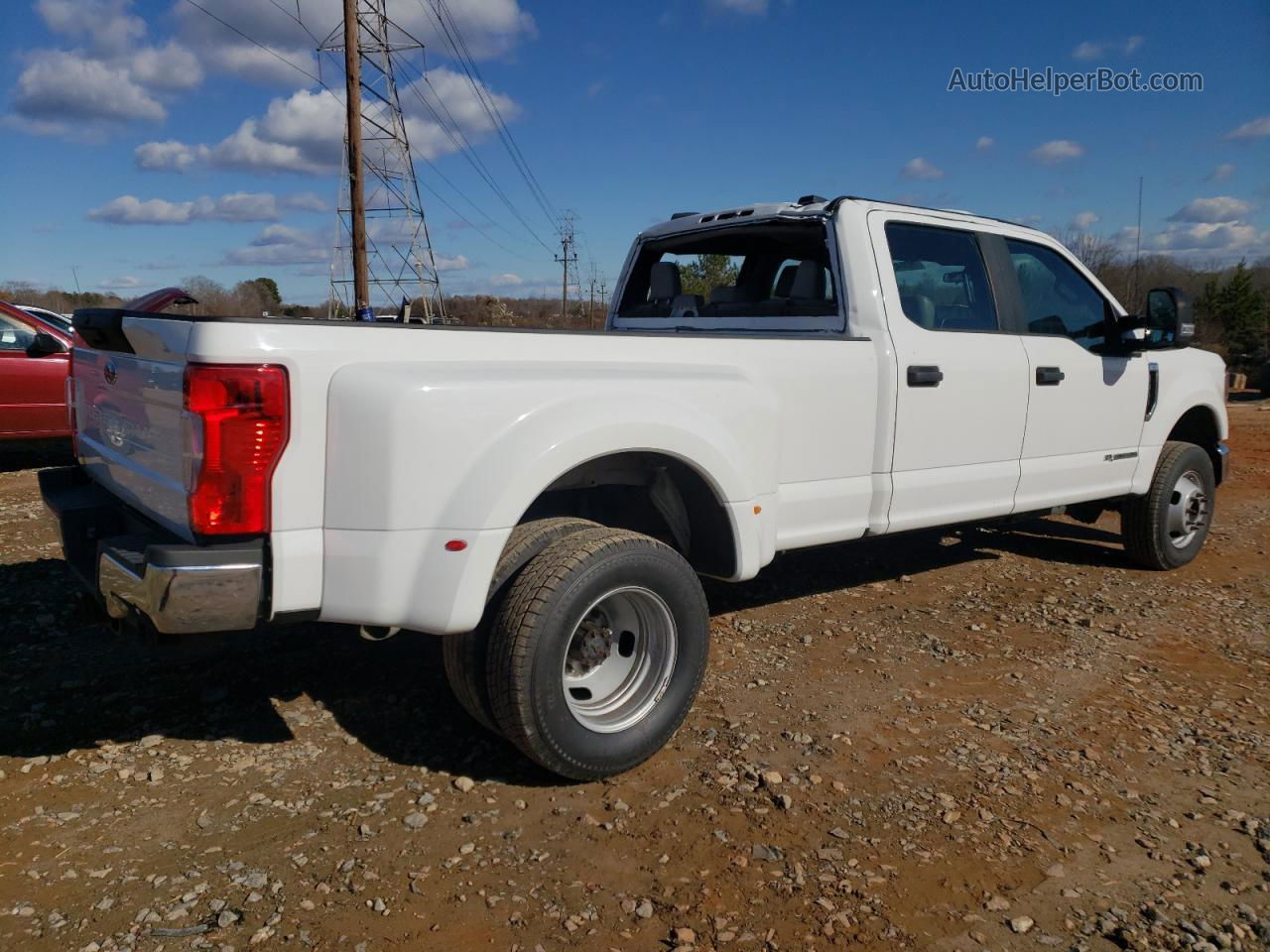 2020 Ford F350 Super Duty White vin: 1FT8W3DT2LEE65863