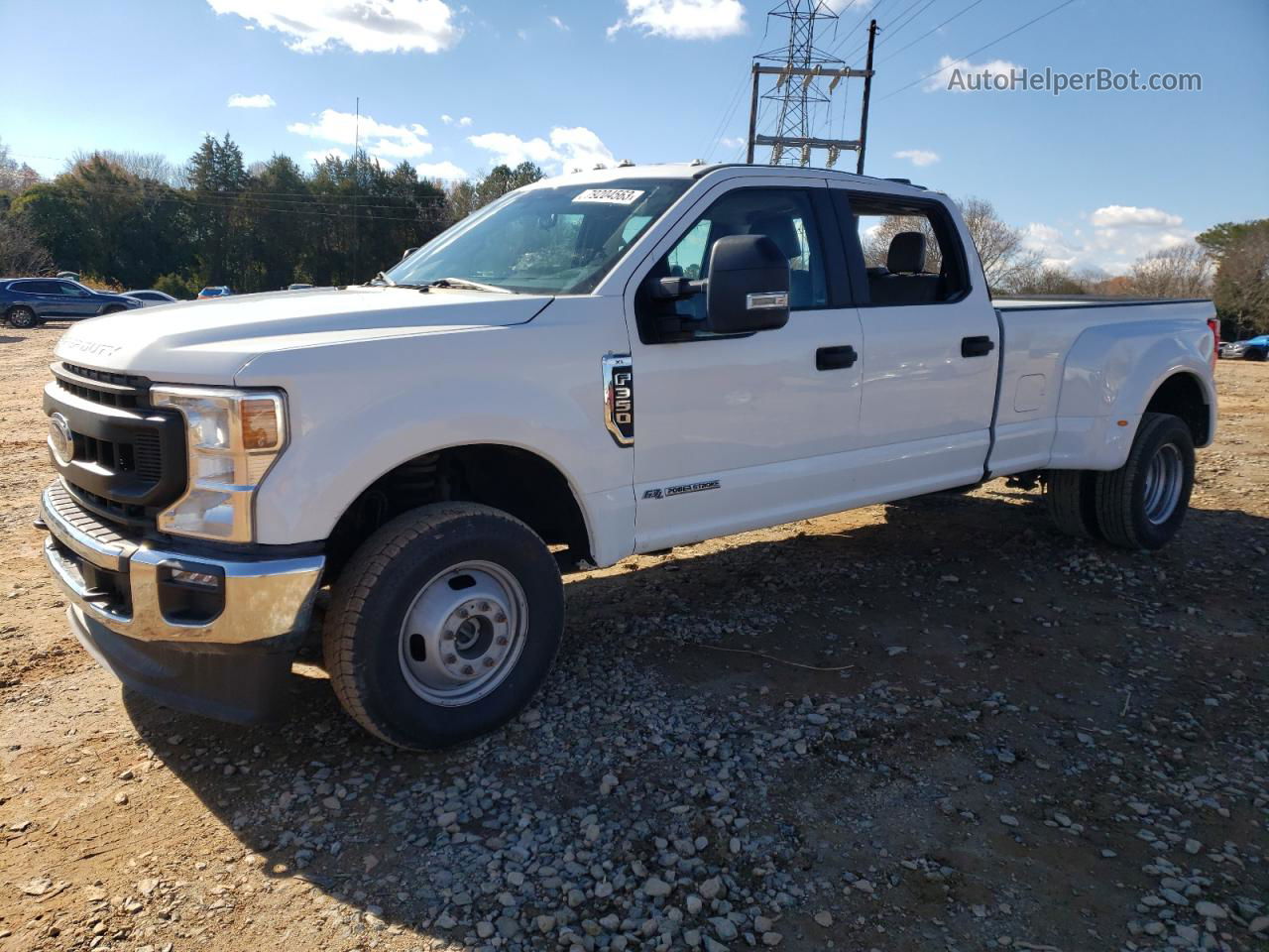 2020 Ford F350 Super Duty White vin: 1FT8W3DT2LEE65863