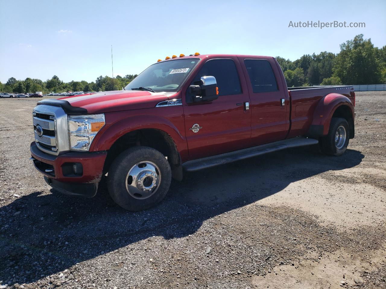 2016 Ford F350 Super Duty Red vin: 1FT8W3DT3GEC68626