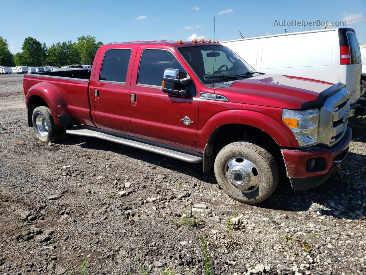 2016 Ford F350 Super Duty Red vin: 1FT8W3DT3GEC68626