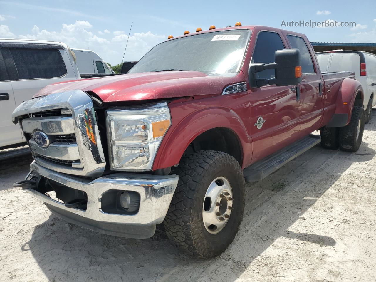 2016 Ford F350 Super Duty Burgundy vin: 1FT8W3DT3GEC68917