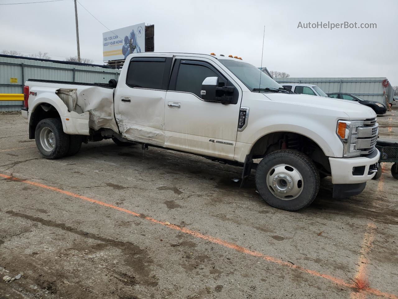 2017 Ford F350 Super Duty White vin: 1FT8W3DT3HEE70934