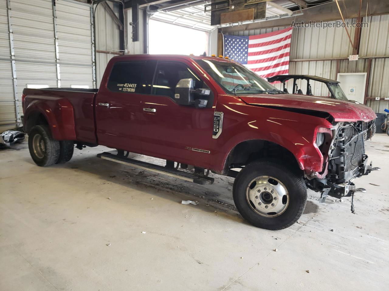 2019 Ford F350 Super Duty Red vin: 1FT8W3DT3KEG73572