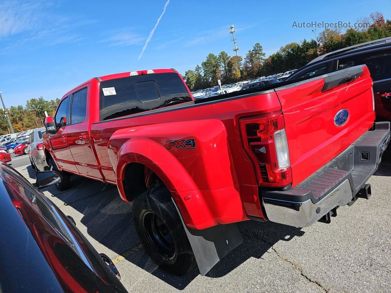 2017 Ford F350 Super Duty Red vin: 1FT8W3DT4HED66159