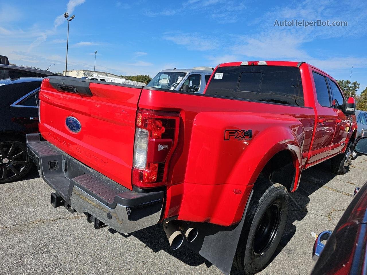 2017 Ford F350 Super Duty Red vin: 1FT8W3DT4HED66159