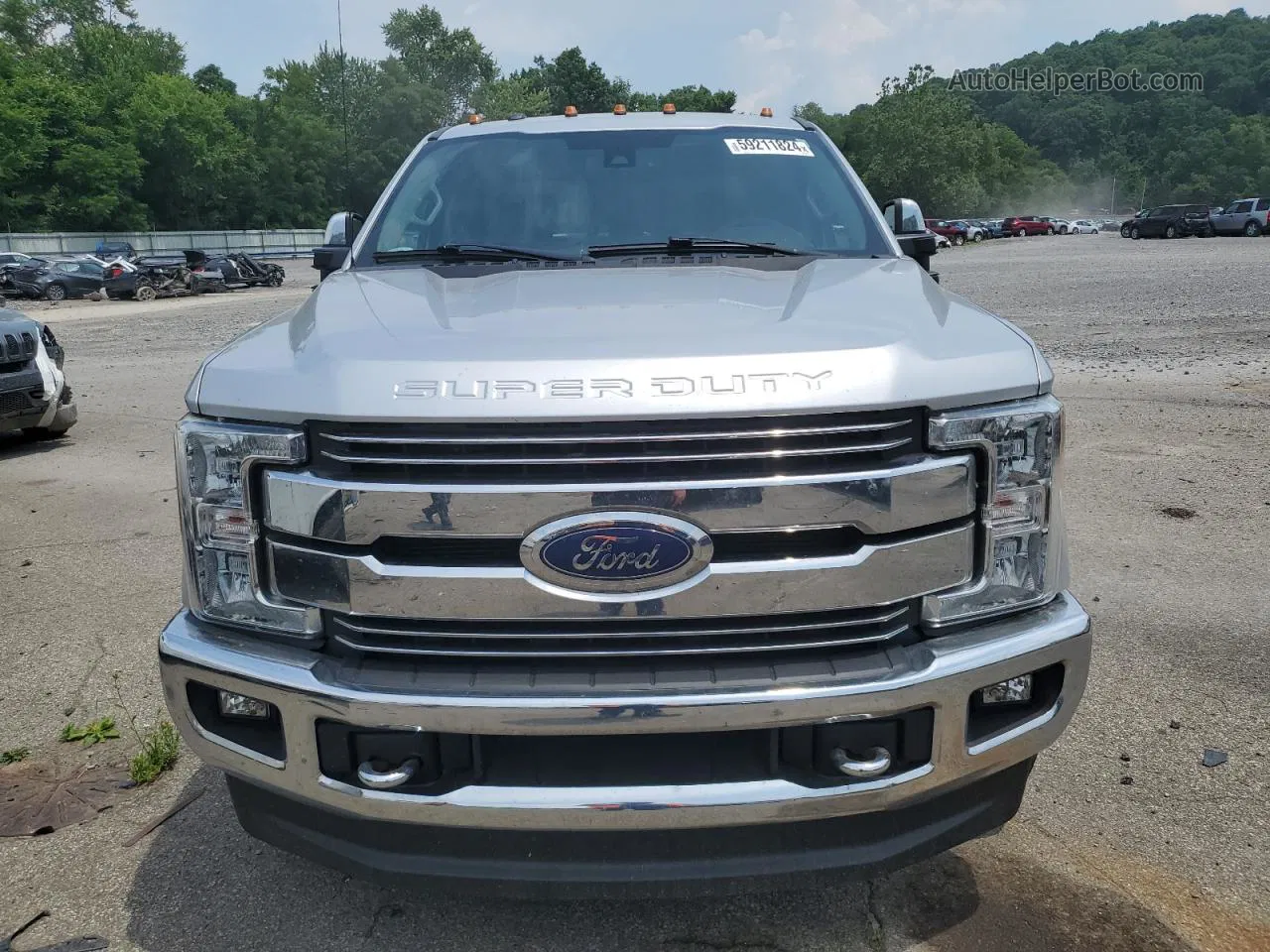 2017 Ford F350 Super Duty Silver vin: 1FT8W3DT4HEF44734