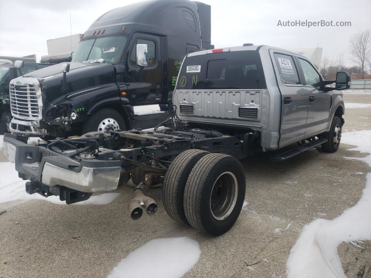 2020 Ford F350 Super Duty Silver vin: 1FT8W3DT4LEE25297