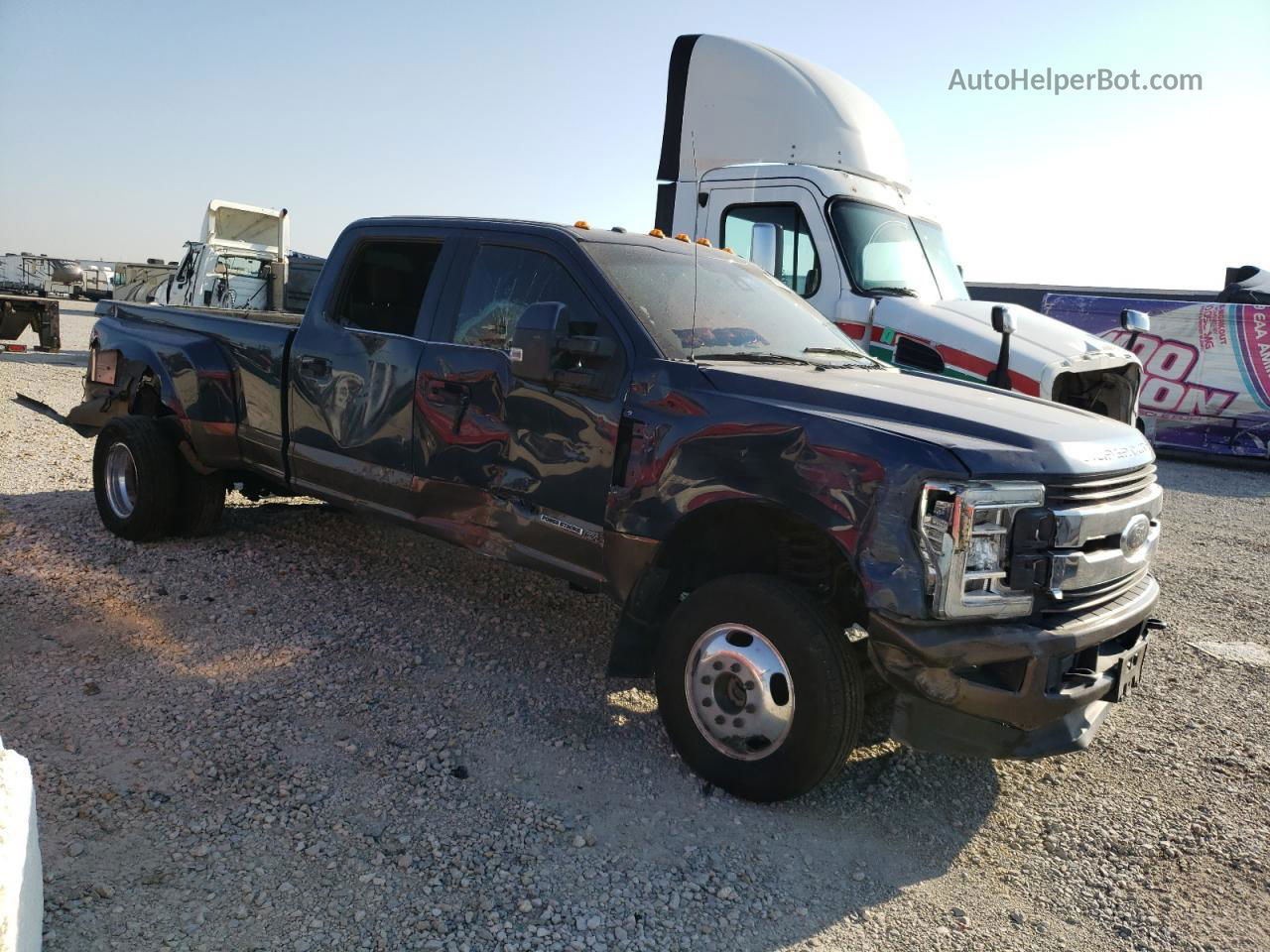 2017 Ford F350 Super Duty Blue vin: 1FT8W3DT5HEC40652