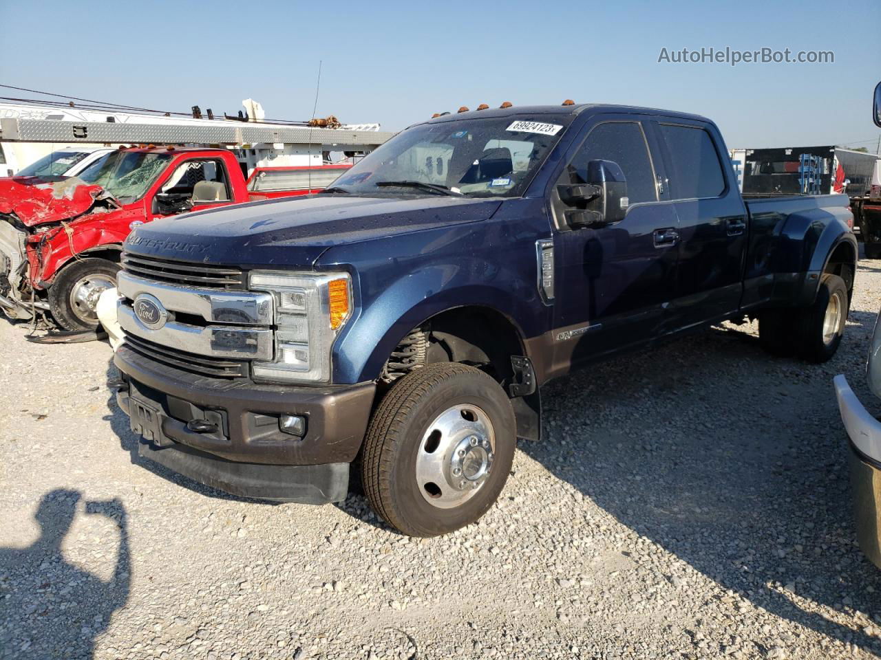 2017 Ford F350 Super Duty Синий vin: 1FT8W3DT5HEC40652