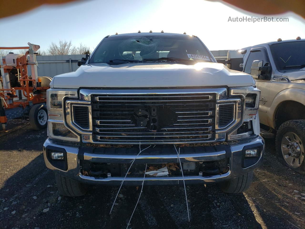 2020 Ford F350 Super Duty White vin: 1FT8W3DT5LED16413