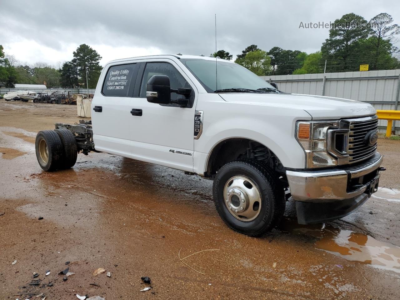 2020 Ford F350 Super Duty White vin: 1FT8W3DT5LED48293