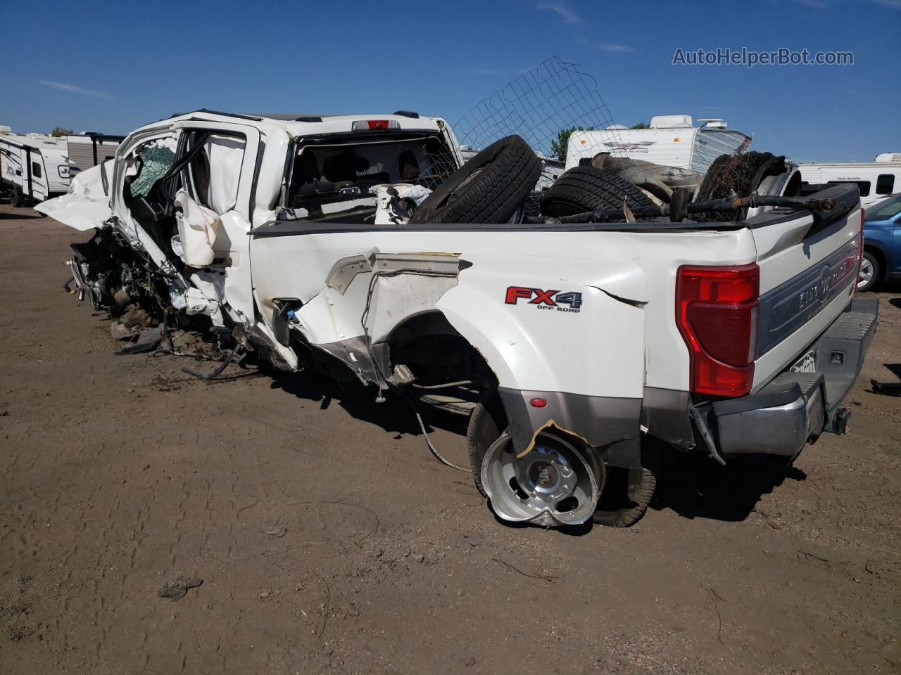 2020 Ford F350 Super Duty White vin: 1FT8W3DT5LED84758