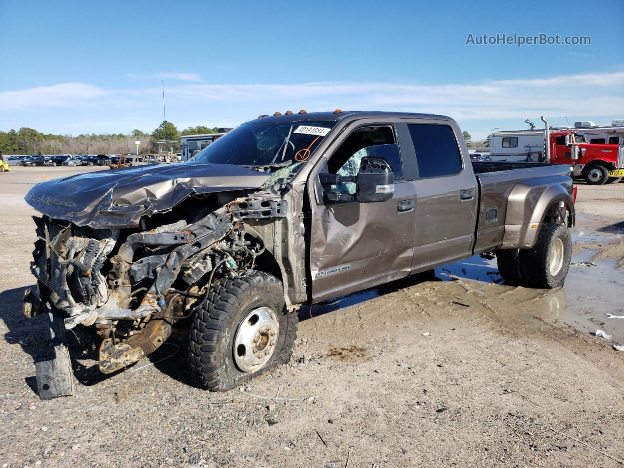 2019 Ford F350 Super Duty Brown vin: 1FT8W3DT6KED25765