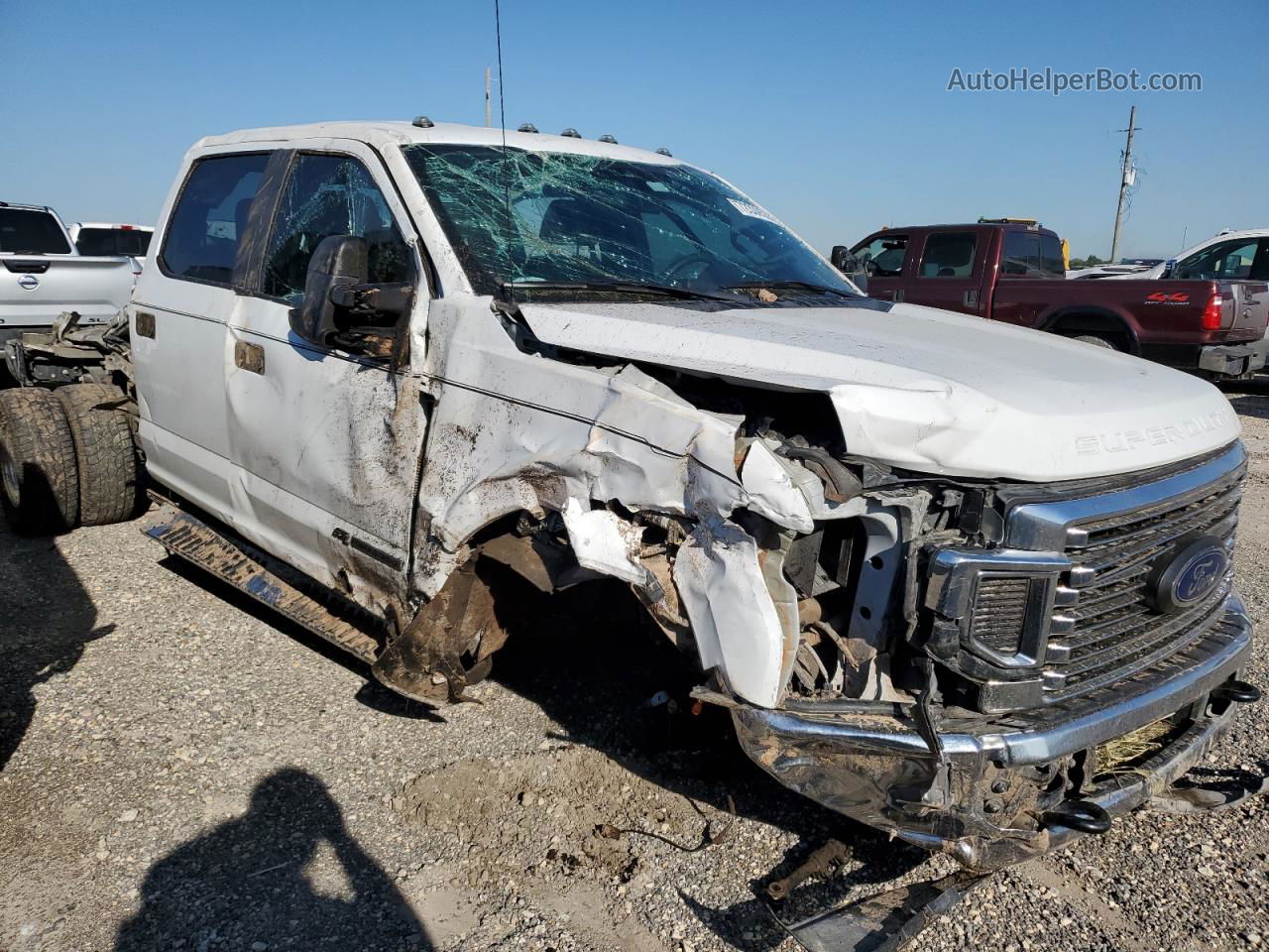 2020 Ford F350 Super Duty White vin: 1FT8W3DT6LEC87214