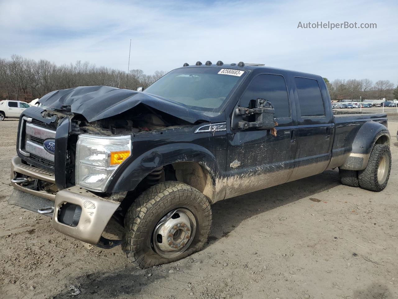 2014 Ford F350 Super Duty Black vin: 1FT8W3DT7EEB33775