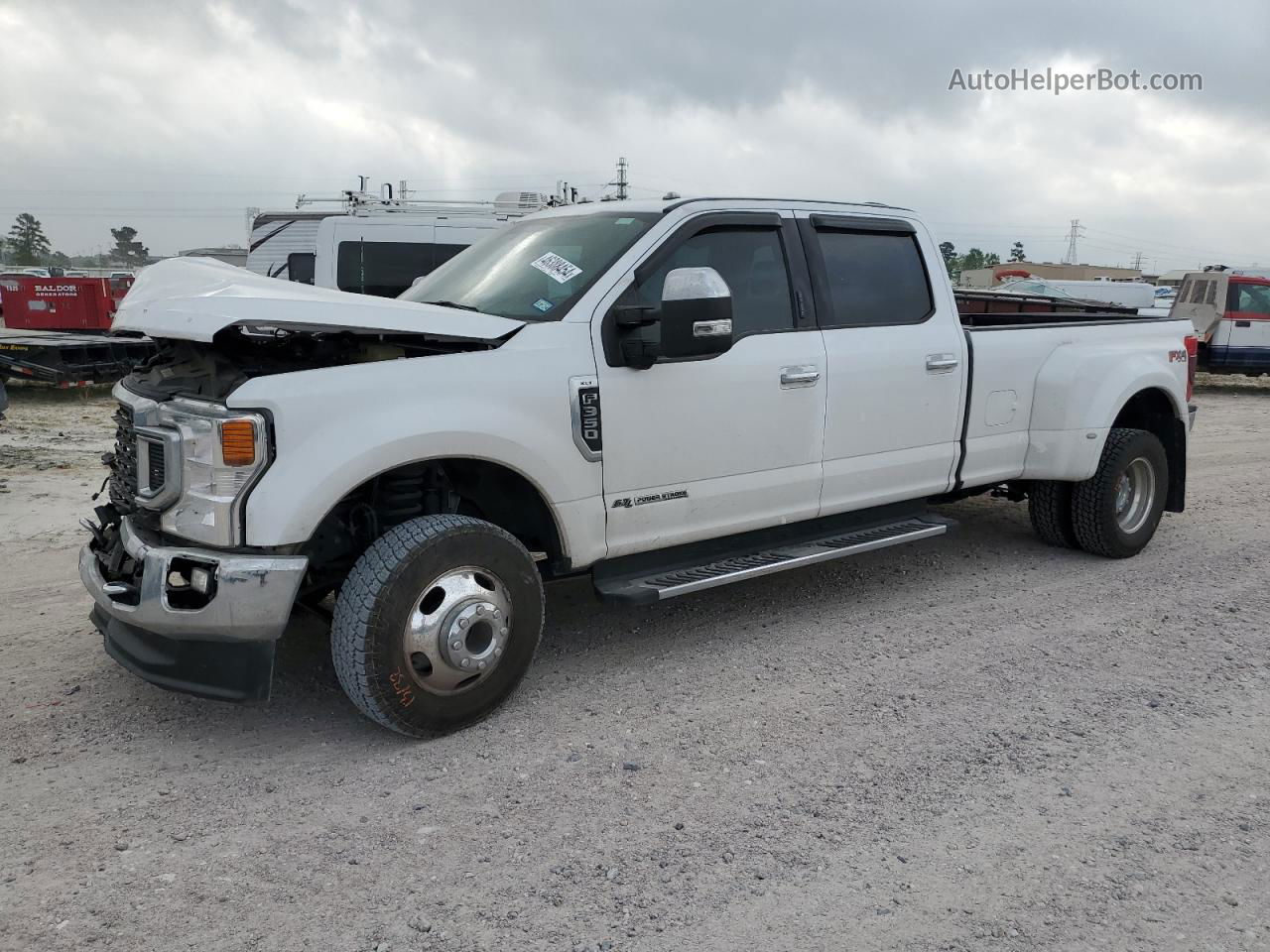 2020 Ford F350 Super Duty White vin: 1FT8W3DT7LEC87433