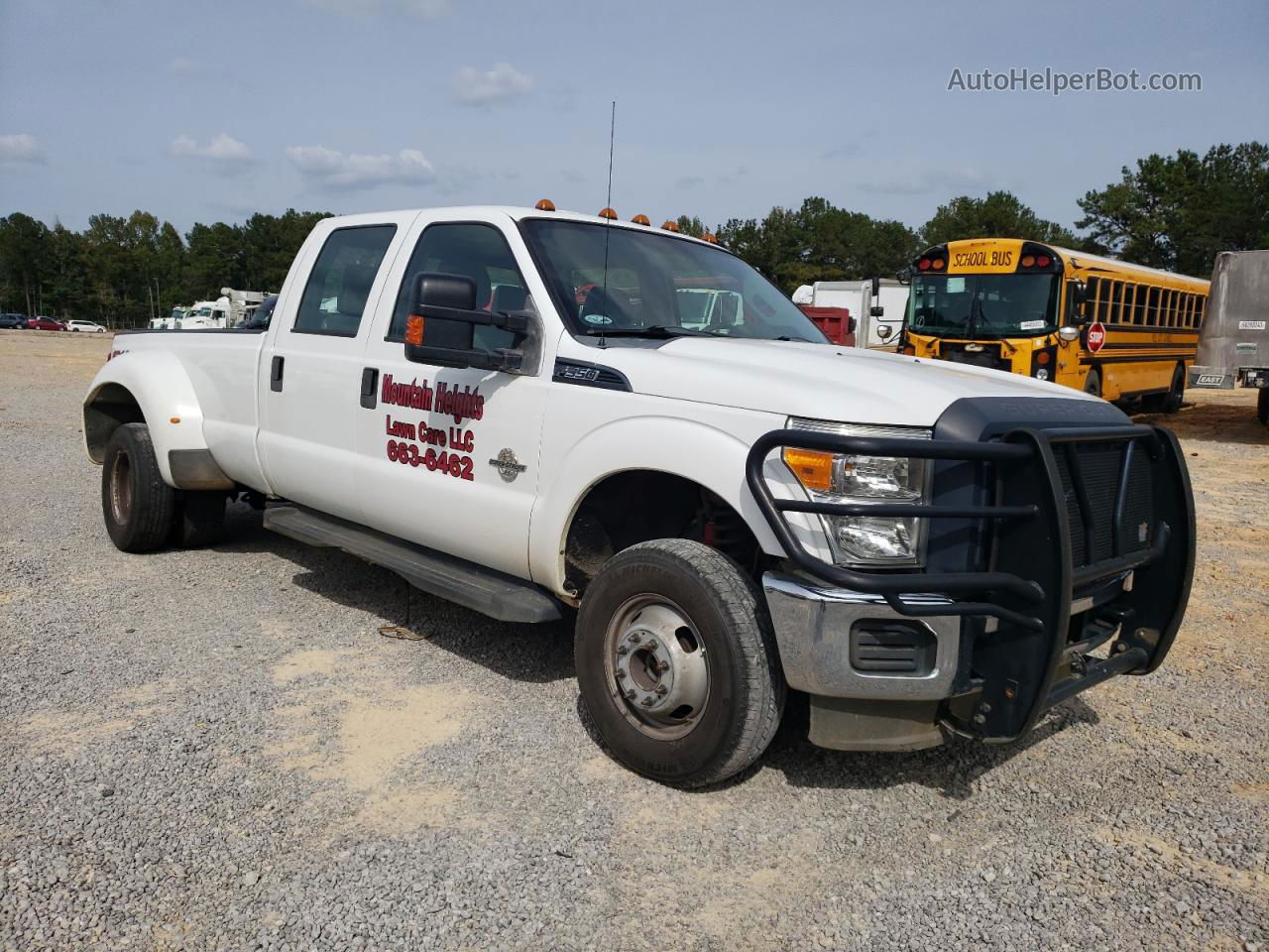 2014 Ford F350 Super Duty White vin: 1FT8W3DT9EEA36920