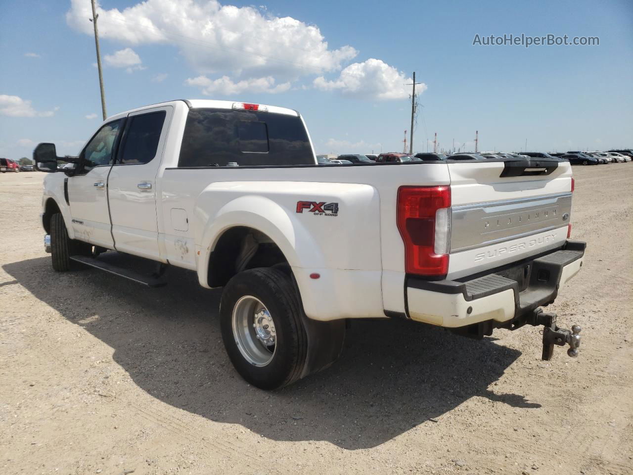 2019 Ford F350 Super Duty White vin: 1FT8W3DT9KEC07435