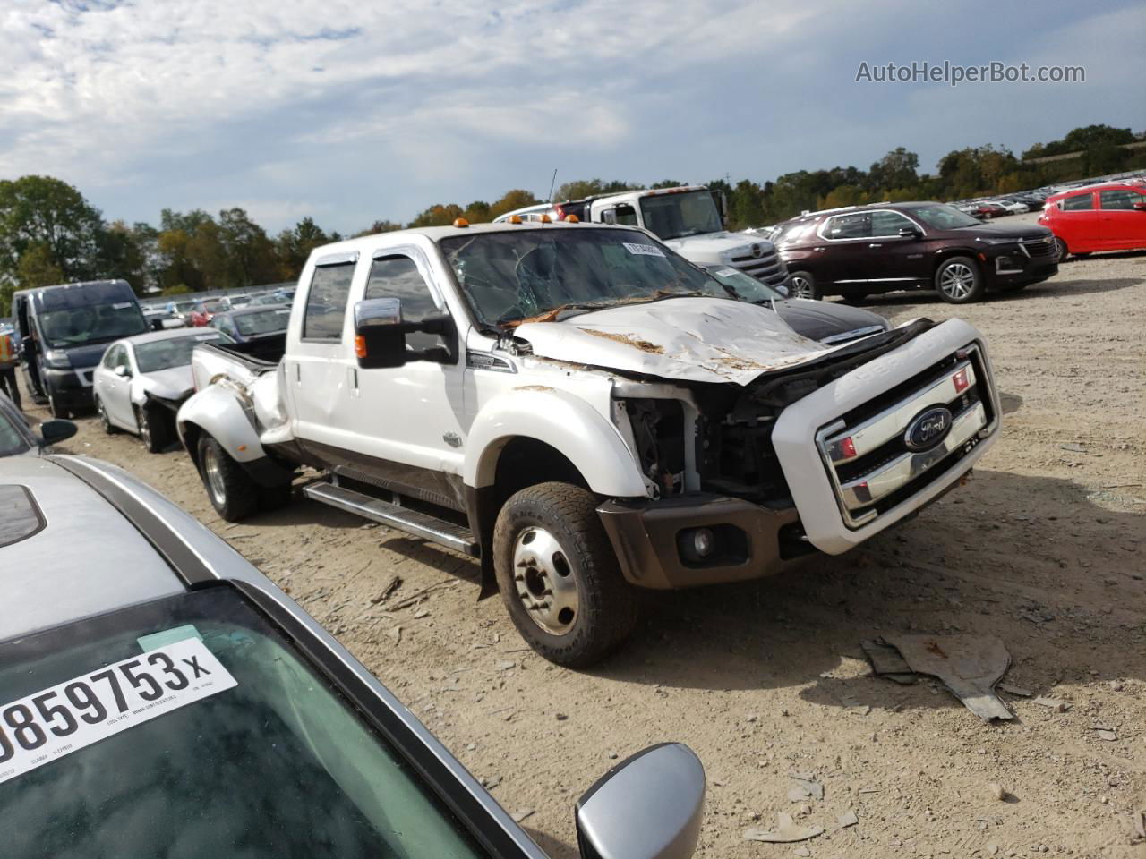 2016 Ford F350 Super Duty White vin: 1FT8W3DTXGEA76670