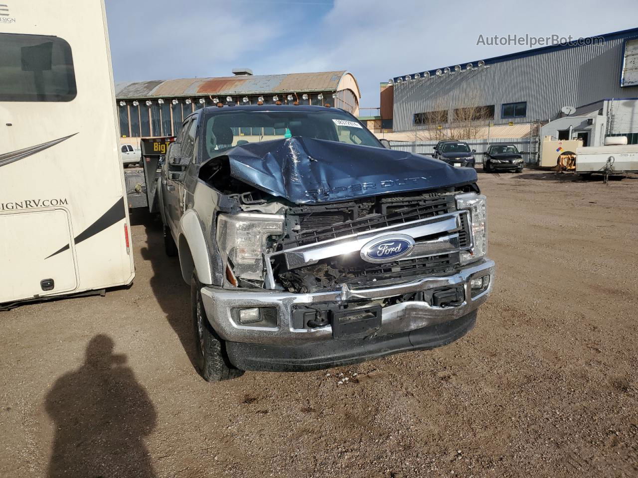 2017 Ford F350 Super Duty Синий vin: 1FT8W3BT8HEE43568