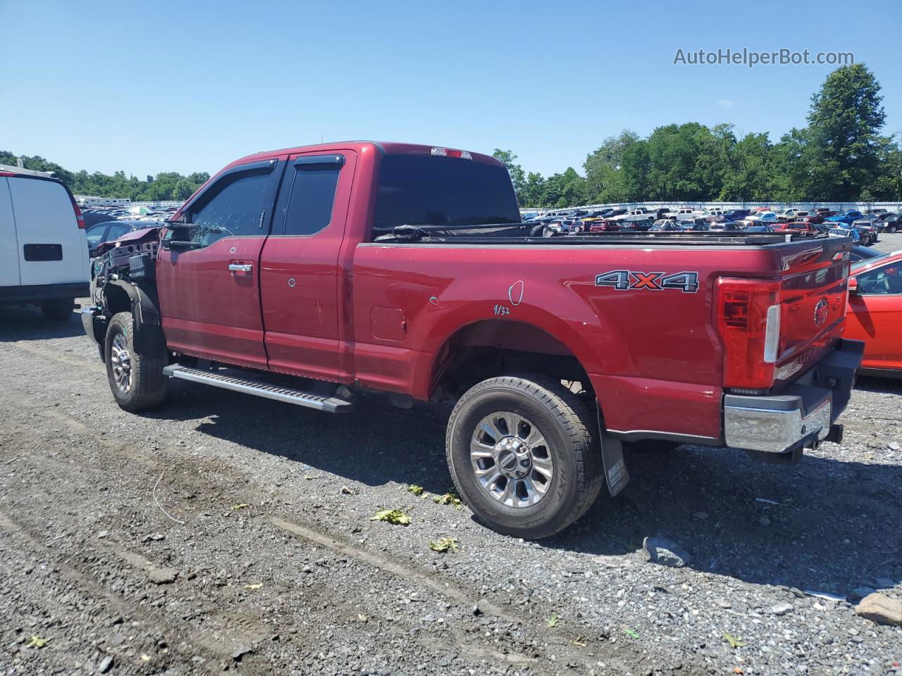 2017 Ford F350 Super Duty Red vin: 1FT8X3B6XHEE16492