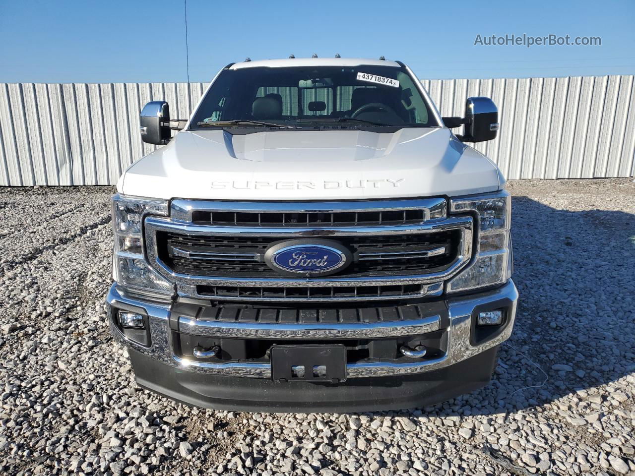 2020 Ford F350 Super Duty White vin: 1FT8X3BT4LED29055