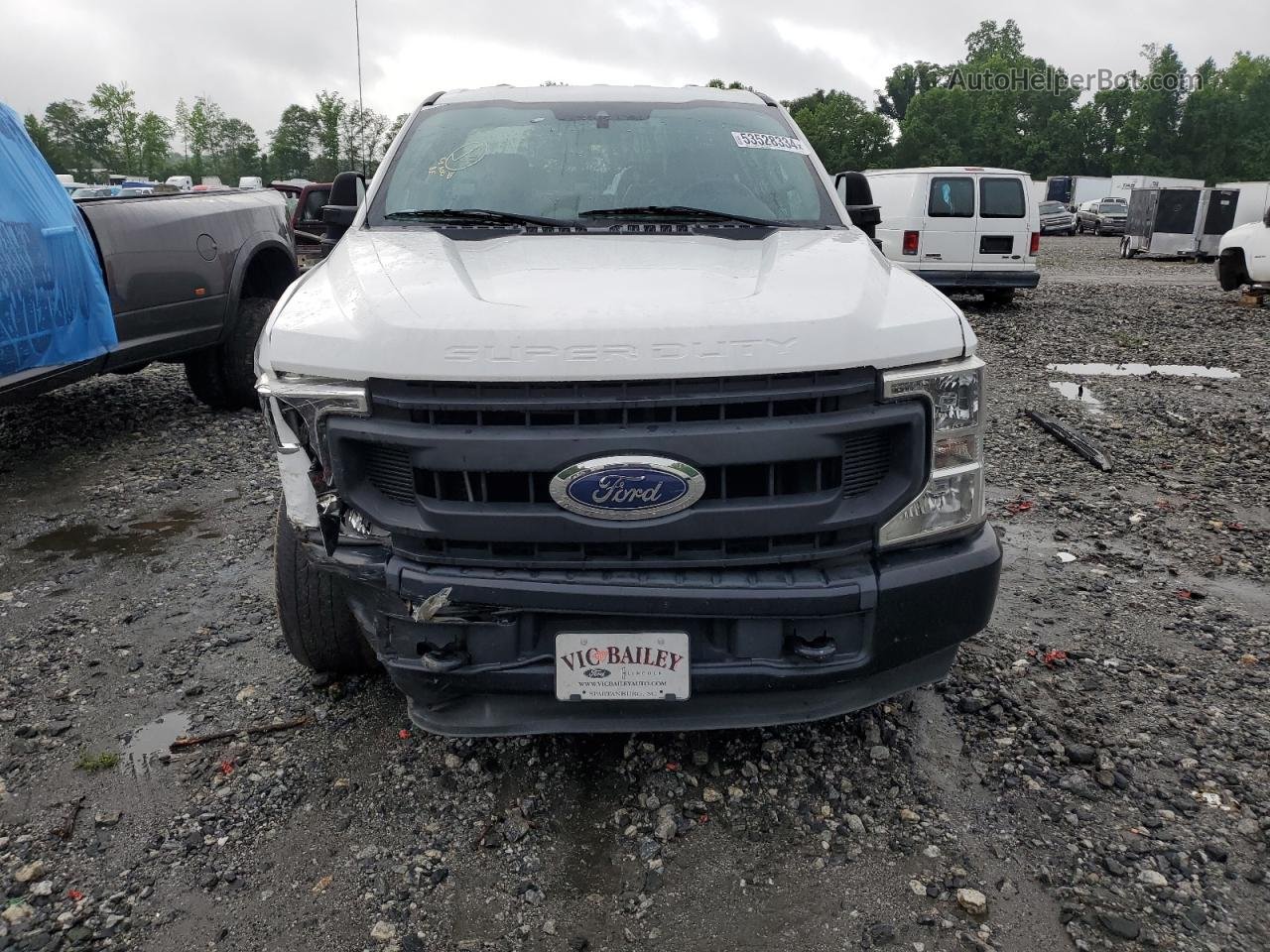 2020 Ford F250 Super Duty White vin: 1FTBF2A65LEE27705