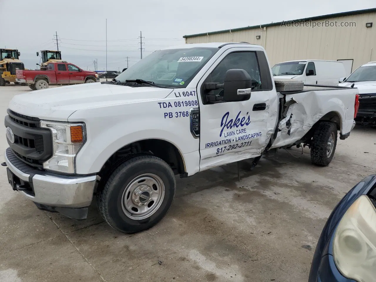 2020 Ford F250 Super Duty White vin: 1FTBF2A67LED15827