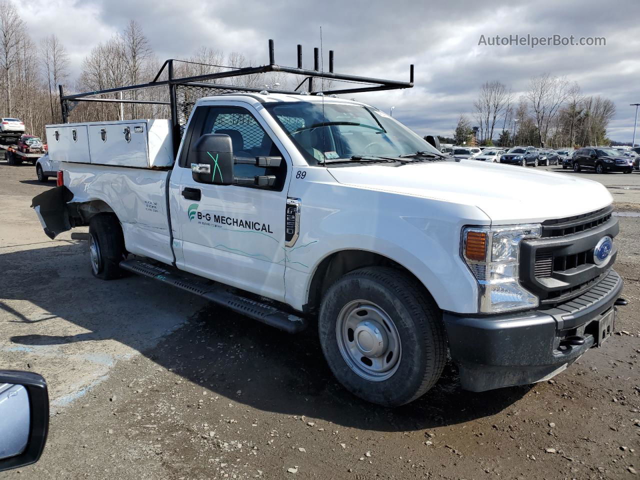 2020 Ford F250 Super Duty White vin: 1FTBF2A67LEE02255