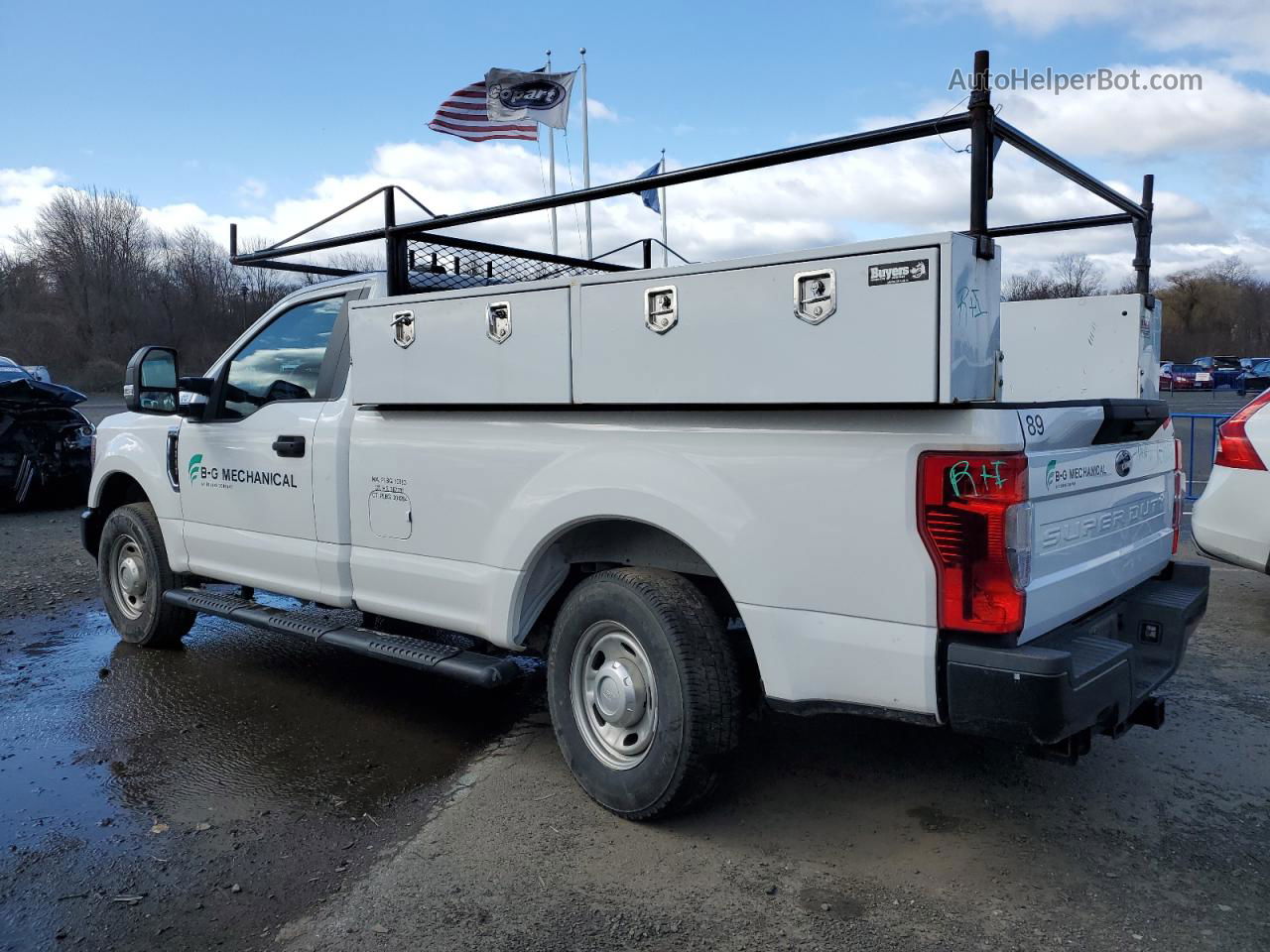 2020 Ford F250 Super Duty White vin: 1FTBF2A67LEE02255