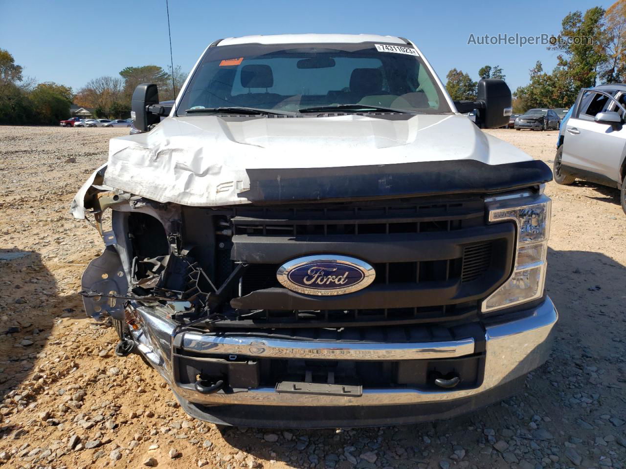 2020 Ford F250 Super Duty White vin: 1FTBF2A68LED86390