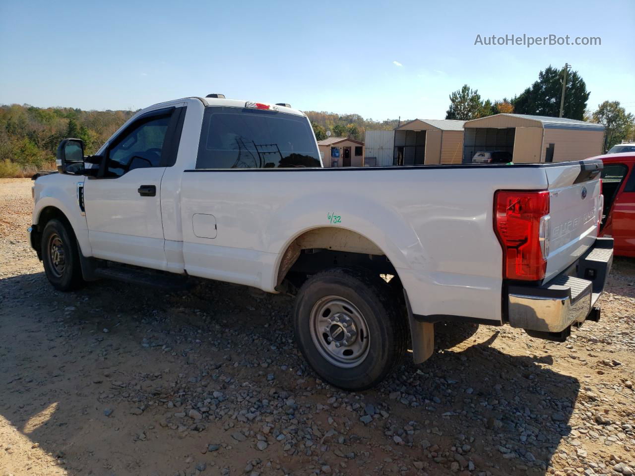 2020 Ford F250 Super Duty White vin: 1FTBF2A68LED86390