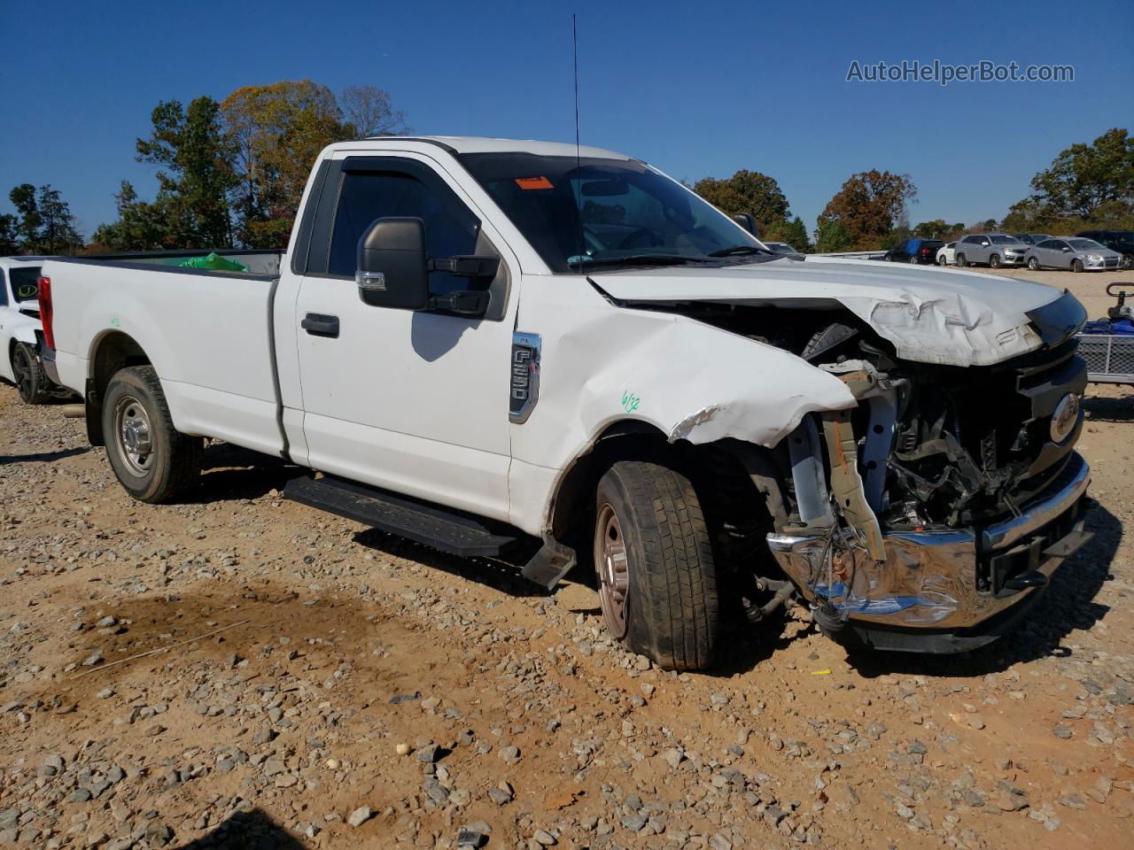 2020 Ford F250 Super Duty White vin: 1FTBF2A68LED86390