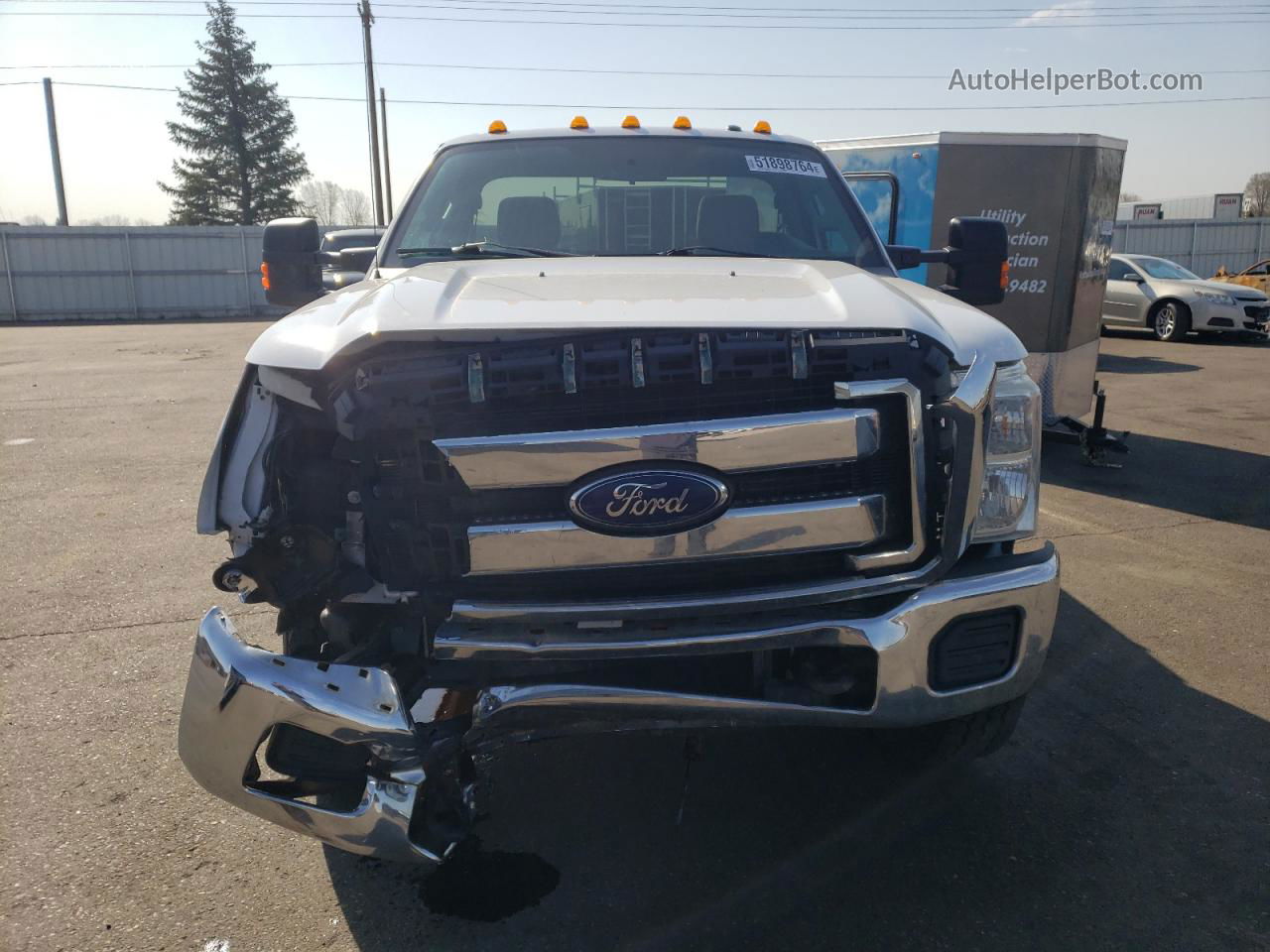 2016 Ford F250 Super Duty White vin: 1FTBF2BT8GEB24749