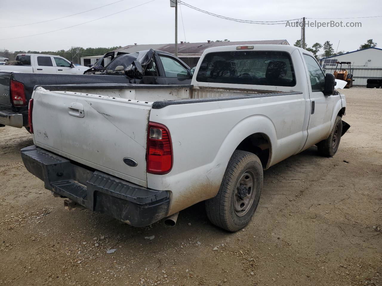 2014 Ford F350 Super Duty White vin: 1FTBF3A65EEA04261