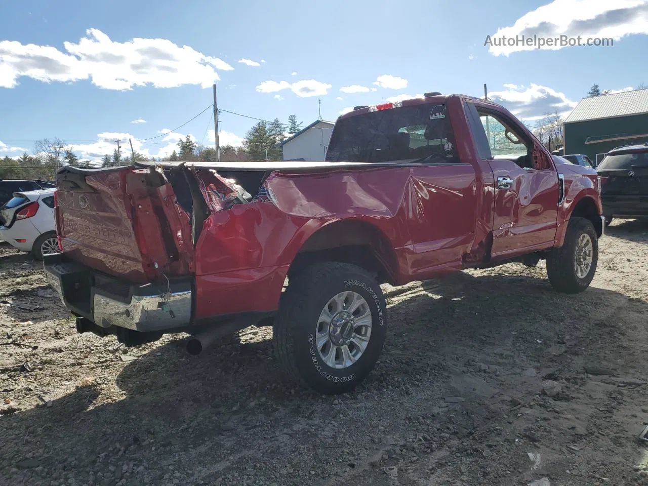 2020 Ford F350 Super Duty Red vin: 1FTBF3BN6LEE71076