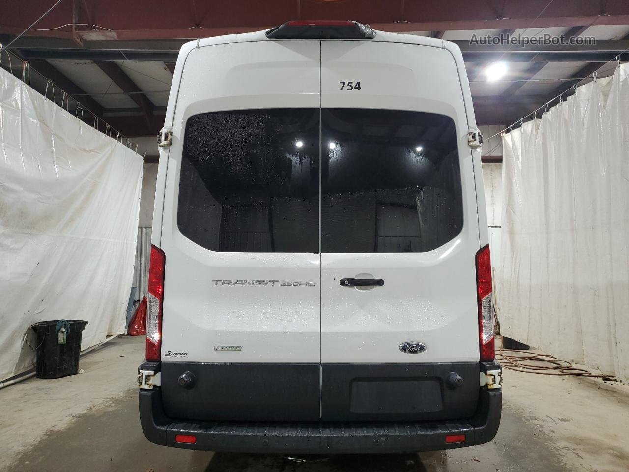 2018 Ford Transit T-350 Hd White vin: 1FTBF4XG2JKB50621