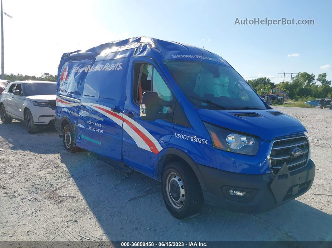 2020 Ford Transit-250 Cargo Van Blue vin: 1FTBR1C80LKA53022