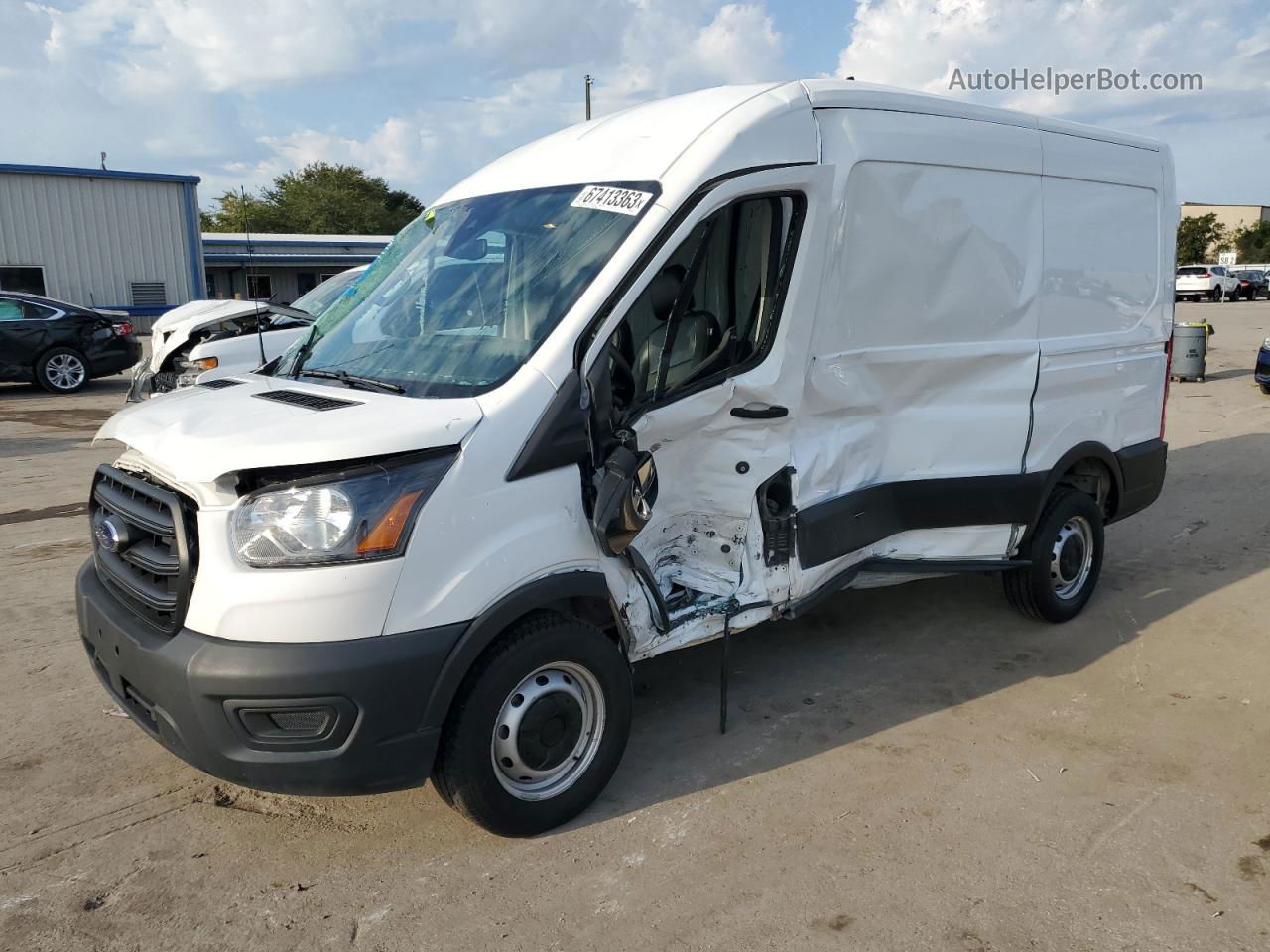 2020 Ford Transit T-250 White vin: 1FTBR1C88LKB60173