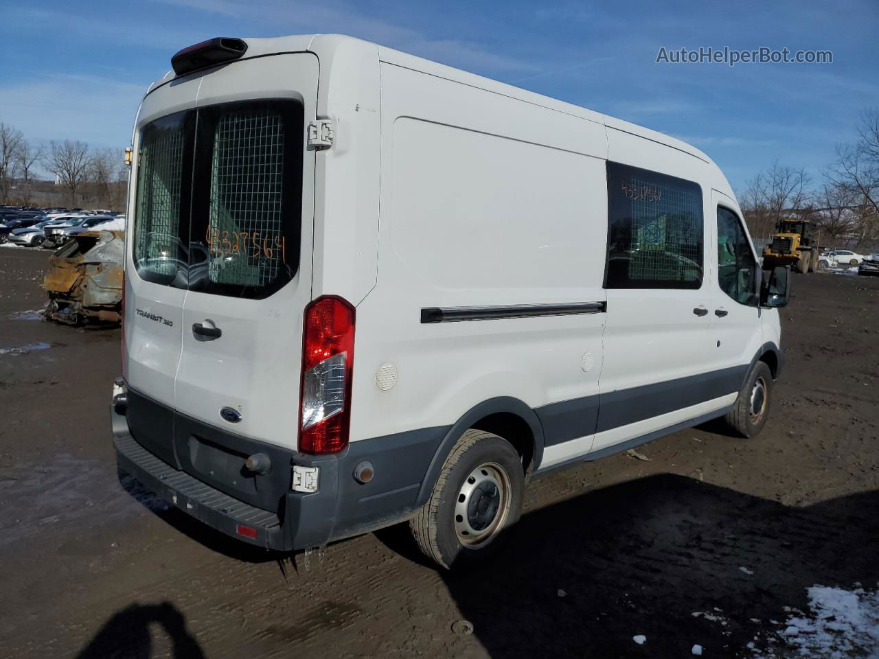 2018 Ford Transit T-350 White vin: 1FTBW2CM6JKA27663