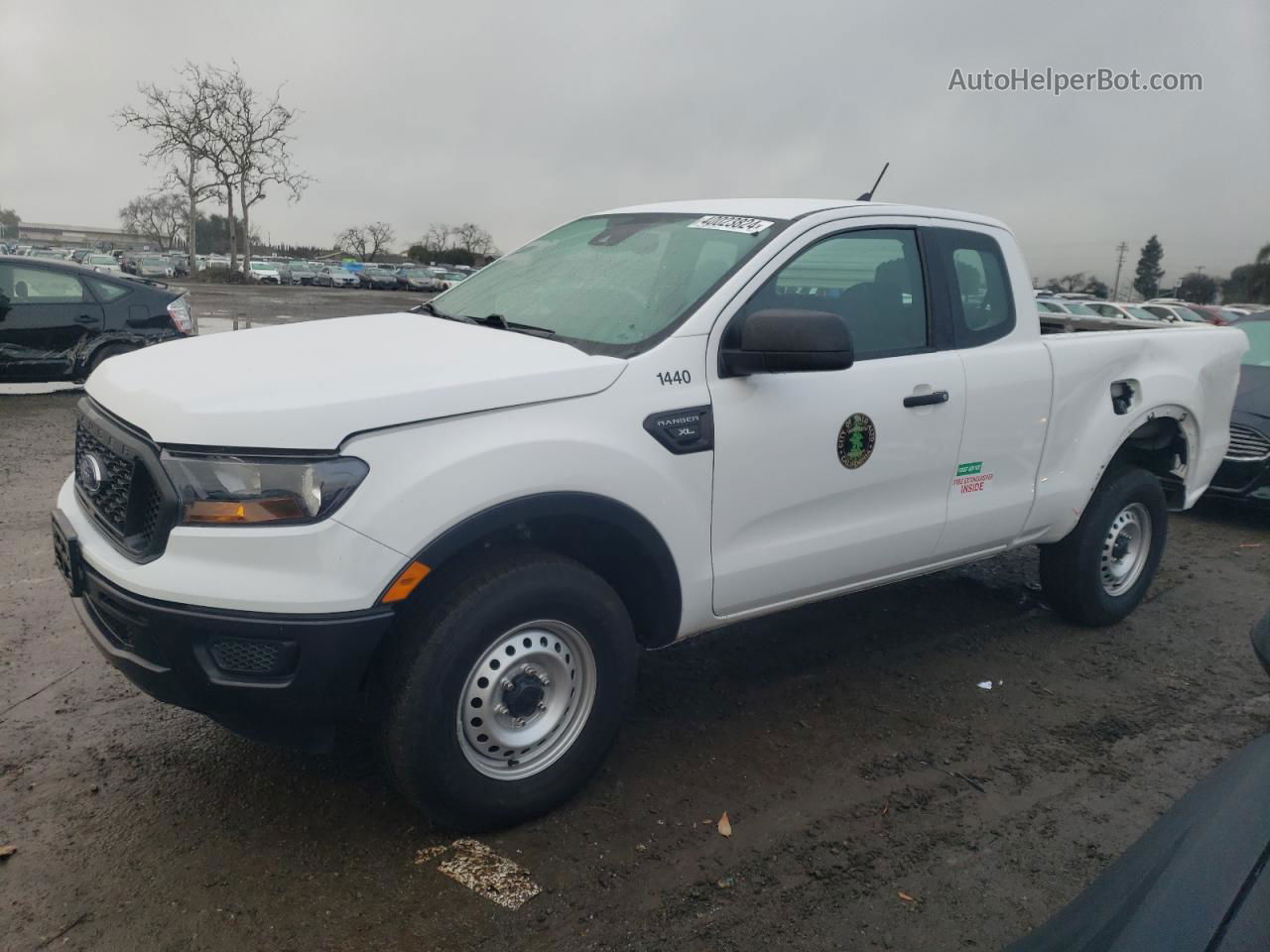 2020 Ford Ranger Xl White vin: 1FTER1EH1LLA53227