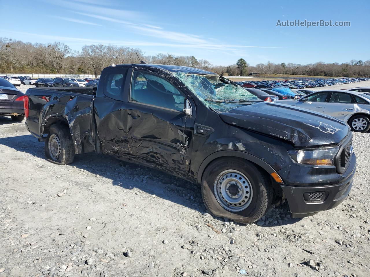 2020 Ford Ranger Xl Black vin: 1FTER1EH2LLA65306