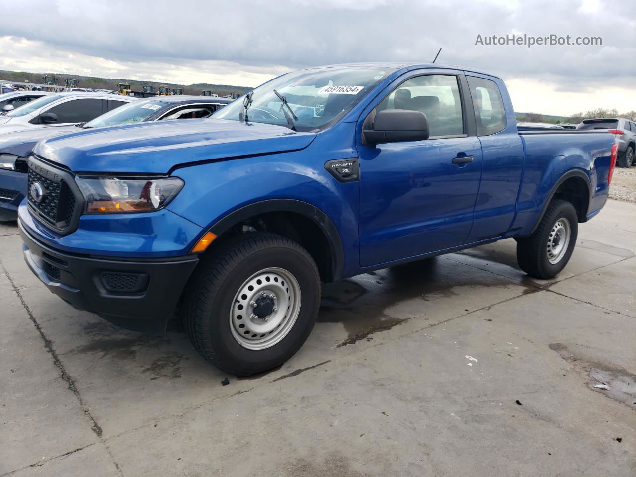 2019 Ford Ranger Xl Blue vin: 1FTER1EH4KLA81294